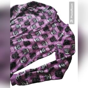 Star Wars Storm trooper purple and‎ pink fleece onsie, size XL 14/16